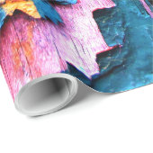 Natürliche Wettereffekte alte Boards 3D Textur aus Geschenkpapier (Rolleneckpunkt)