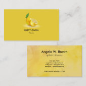 Natürliche Zitrusfrüchte Limon Visitenkarte (Vorne/Hinten)