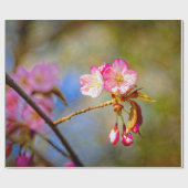 Natürliche Zusammensetzung der Sakura-Blume Geschenkpapier (Flach)