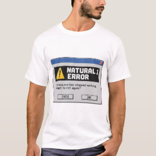 Natürlicher 1-Fehler D&D T-Shirt Lustiger Dungeo