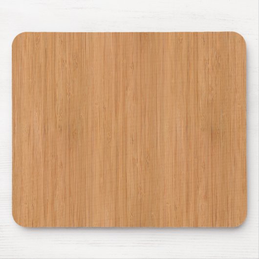 Natürlicher Bambus-Holzkörner-Look Mousepad (Vorne)