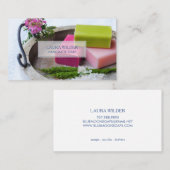 Natürlicher, Bio, handgefertigter Seifenhersteller Visitenkarte (Vorne/Hinten)