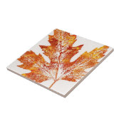 Natürlicher Blattdruck von fallendem Ahorn in Oran Fliese (Seite)