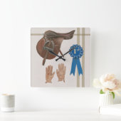 Natürlicher Charme VI Quadratische Wanduhr (Zuhause)