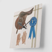 Natürlicher Charme VI Quadratische Wanduhr (Winkel)