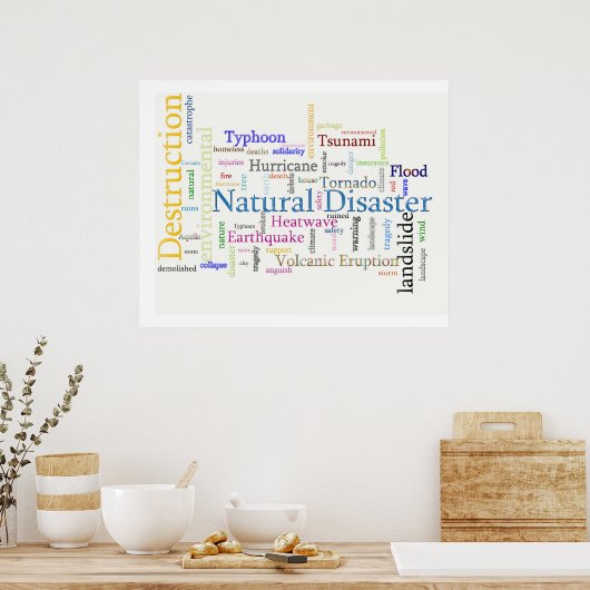 Natürlicher Desaster Poster (Küche)