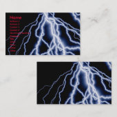 Natürlicher Desasterblitz kardiert Geschäft Visitenkarte (Vorne/Hinten)