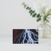 Natürlicher Desasterblitz kardiert Geschäft Visitenkarte (Stehend Vorderseite)