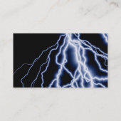 Natürlicher Desasterblitz kardiert Geschäft Visitenkarte (Rückseite)