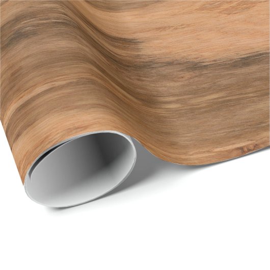 Natürlicher Eukalyptus-hölzerner Korn-Blick Geschenkpapier (Rolleneckpunkt)