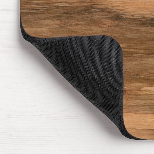 Natürlicher Eukalyptus-hölzerner Korn-Blick Mousepad (Ecke)