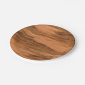 Natürlicher Eukalyptus-hölzerner Korn-Blick Pappteller (Schrägansicht)