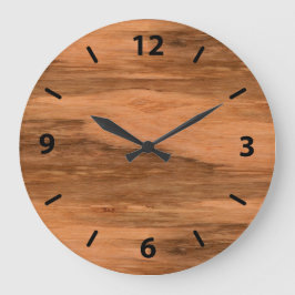 Natürlicher Eukalyptus-Schaum Große Wanduhr