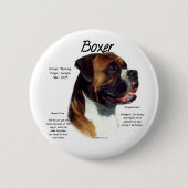 Natürlicher farbiger Boxer trifft die Rasse Button (Vorderseite)