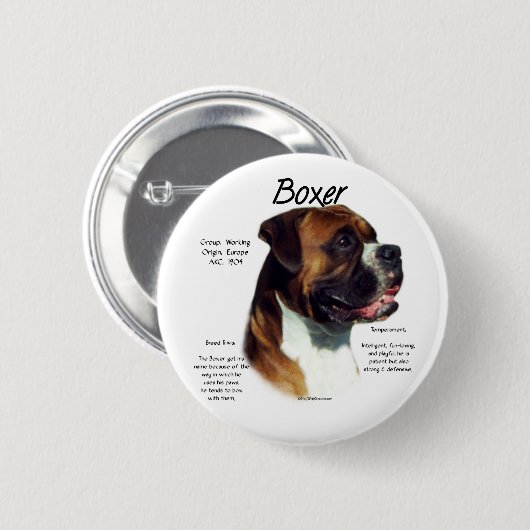 Natürlicher farbiger Boxer trifft die Rasse Button (Vorne & Hinten)
