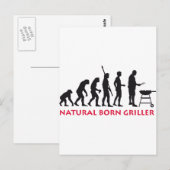 Natürlicher Geborener Griller 2c Postkarte (Vorne/Hinten)