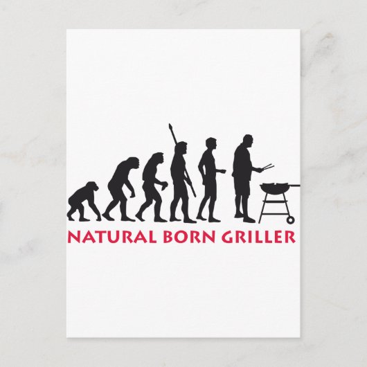 Natürlicher Geborener Griller 2c Postkarte (Vorderseite)