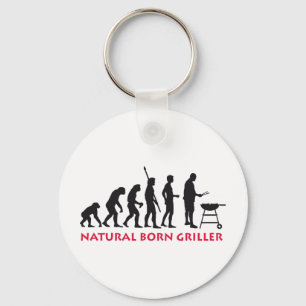 Natürlicher Geborener Griller 2c Schlüsselanhänger