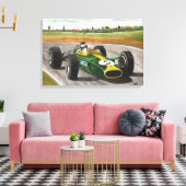 Natürlicher geborener Renner Leinwanddruck (Insitu (Wohnzimmer))