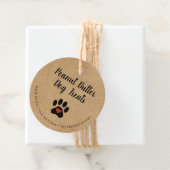 Natürlicher Gourmet-Hund Rustikale Leckerei Geschenkanhänger (Beispiel)