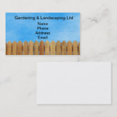 Natürlicher hölzerner Garten-Zaun Visitenkarte (Vorne/Hinten)