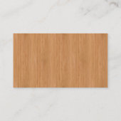 Natürlicher hölzerner Korn-Bambusblick Visitenkarte (Rückseite)