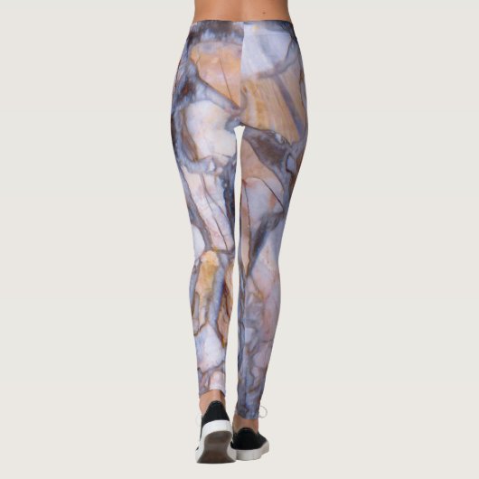 Natürlicher Jasper Stone Authentische Farben und D Leggings (Rückseite)