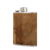 Natürlicher Kuh-Fell-Blick Flachmann (Links)