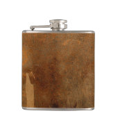 Natürlicher Kuh-Fell-Blick Flachmann (Vorderseite)