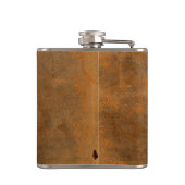 Natürlicher Kuh-Fell-Blick Flachmann (Rückseite)