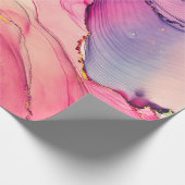 Natürlicher Luxus abstrakte Flüssigkunstmalerei in Geschenkpapier (Ecke)