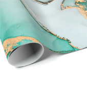 Natürlicher Luxus abstrakte Flüssigkunstmalerei in Geschenkpapier (Rolleneckpunkt)