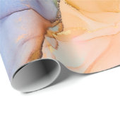Natürlicher Luxus abstrakte Flüssigkunstmalerei in Geschenkpapier (Rolleneckpunkt)