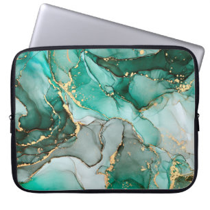 Natürlicher Luxus abstrakte Flüssigkunstmalerei in Laptopschutzhülle