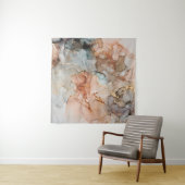 Natürlicher Luxus abstrakte Flüssigkunstmalerei in Wandteppich (Beispiel)