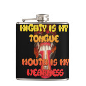 Natürlicher Mensch Funny Week Mouth Flachmann (Vorderseite)