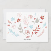 Natürlicher Noël Weihnachtsurlaub in Elfenbein Feiertagskarte (Rückseite)