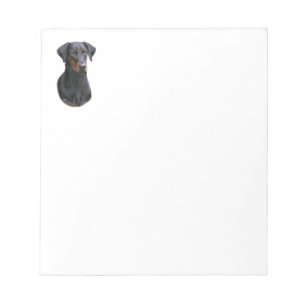 Natürlicher Notizblock Ohr Dobermann Pinscher