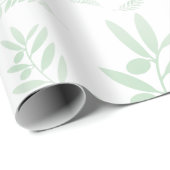 Natürlicher Olivenzweig Geschenkpapier (Rolleneckpunkt)