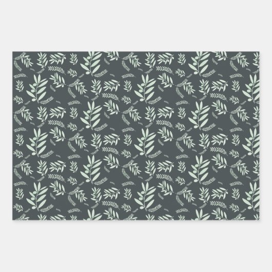 Natürlicher Olivenzweig Geschenkpapier Set (Vorderseite 3)