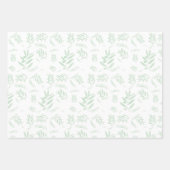 Natürlicher Olivenzweig Geschenkpapier Set (Vorderseite 3)