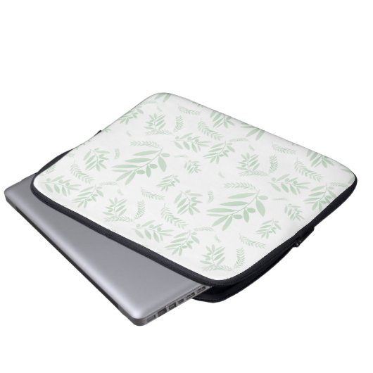 Natürlicher Olivenzweig Laptopschutzhülle (Vorne Knopf)