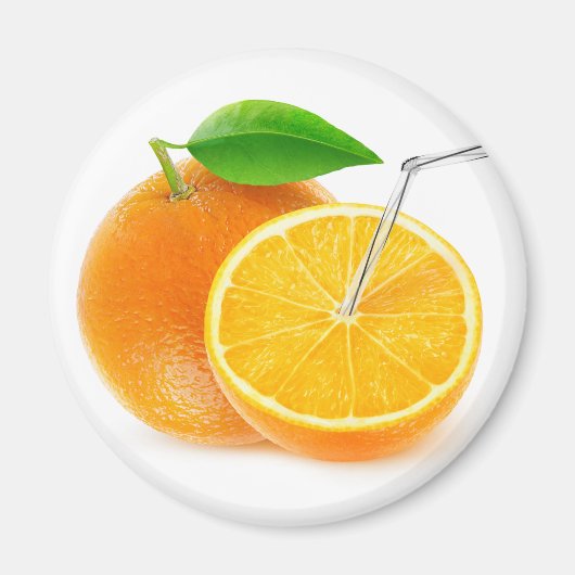 Natürlicher Orangensaft Magnet (Vorne)