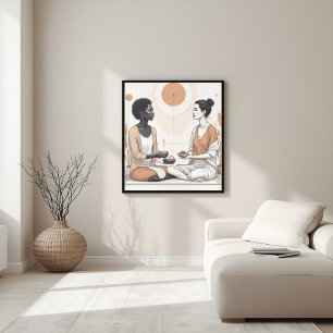 Natürlicher Rhythmus – Komposition in Erdtönen V Poster