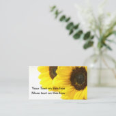 Natürlicher Sonnenblume-Hintergrund Visitenkarte (Stehend Vorderseite)