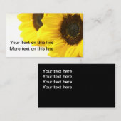 Natürlicher Sonnenblume-Hintergrund Visitenkarte (Vorne/Hinten)