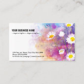 Natürlicher Wasserfarbenuntergrund mit Molkereien Visitenkarte (Rückseite)