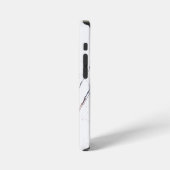 Natürlicher weißer Marmor iPhone Hülle (Linke Seite)