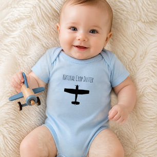 Natürliches Agrarflugzeug Lustiger Luftfahrt Junge Baby Strampler