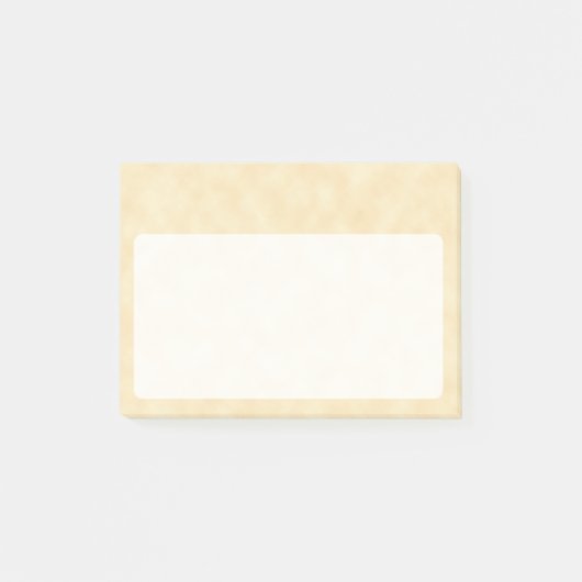 Natürliches antikes Pergament Post-it Klebezettel (Vorderseite)